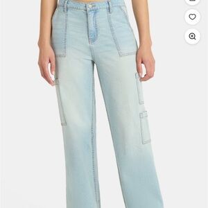 No Boundaries Wide Leg Cargo Pants Size S